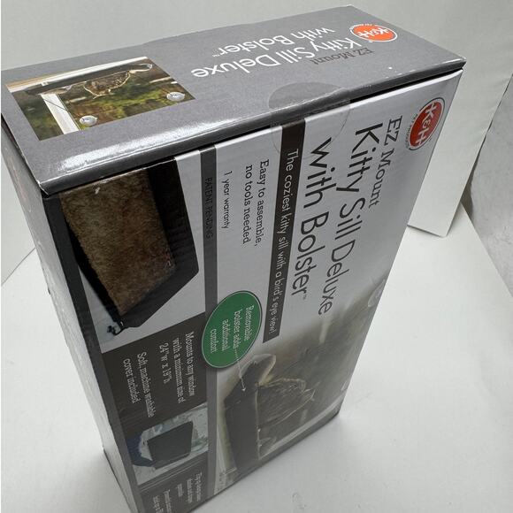 K&H EZ Mount Kitty Sill Deluxe with Bolster Chocolate NEW - Picture 5 of 5